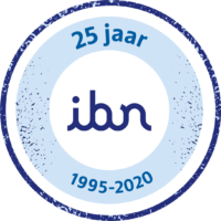 IBN Jubileum 25 jaar Logo-blauw